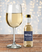 Wine Advent calendars and Samplers use 187 mL wine bottles