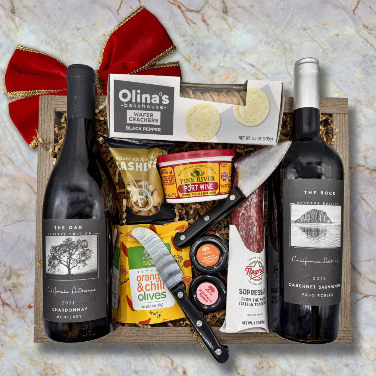 Wine and Charcuterie Serving Rack Set