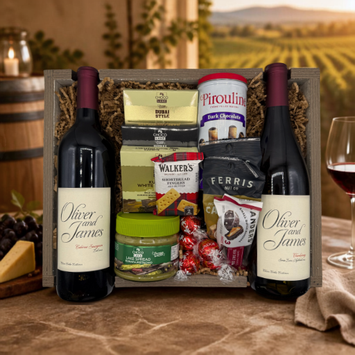 Dual Wine & Sweets Serving Rack Tray