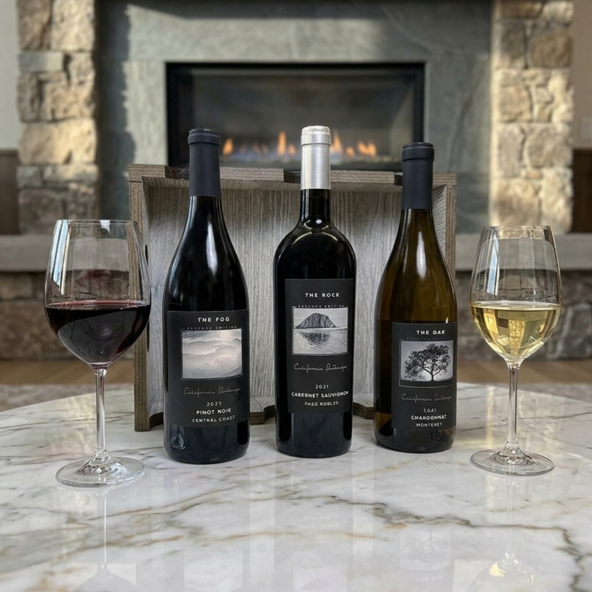 Wine Trio Serving Rack Set