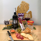 State Cutting Board, Wine, and Charcuterie Gift Set