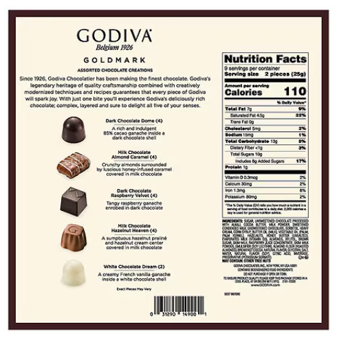 Godiva Goldmark Chocolate Giftbox