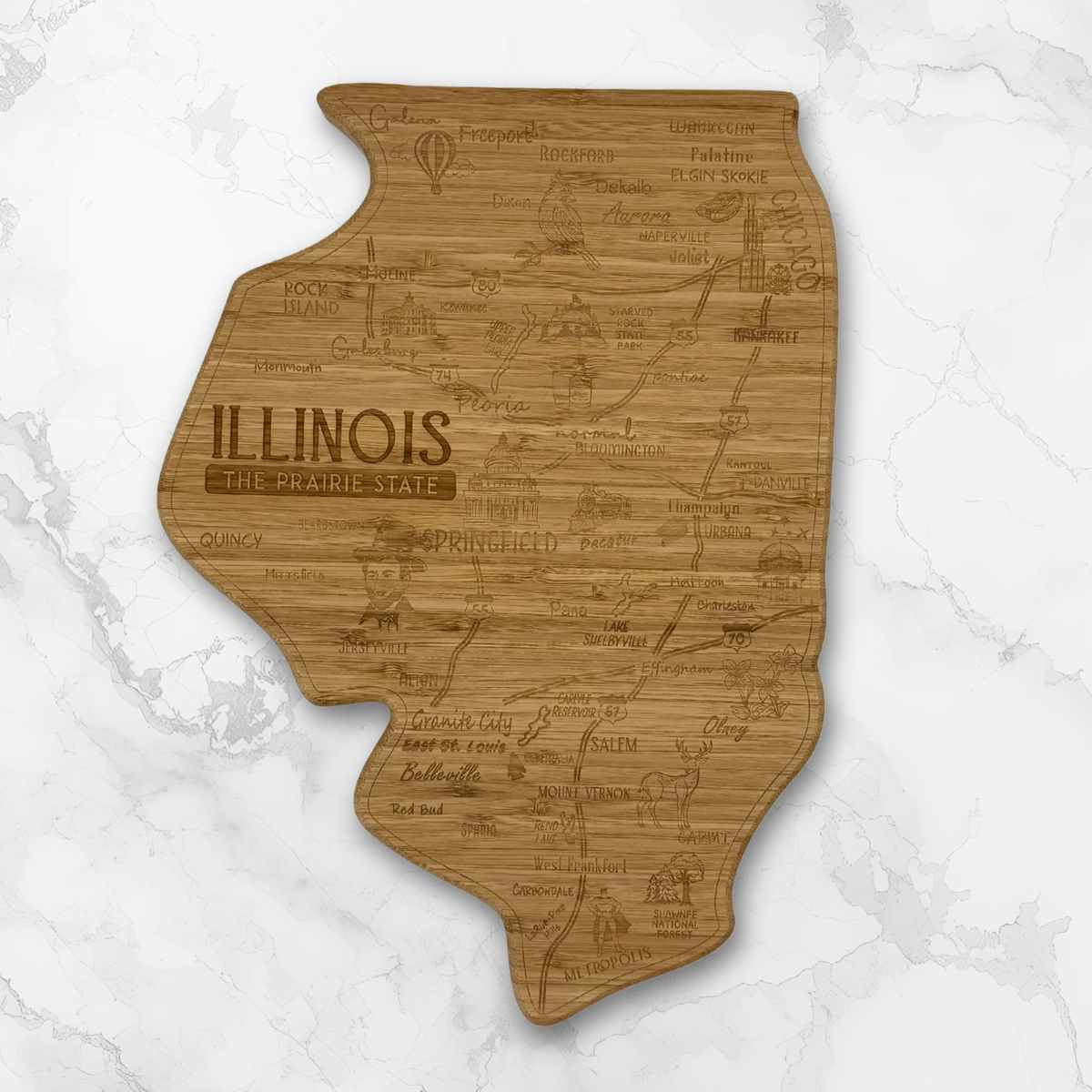 State Cutting Board, Wine, and Charcuterie Set (Central Coast)