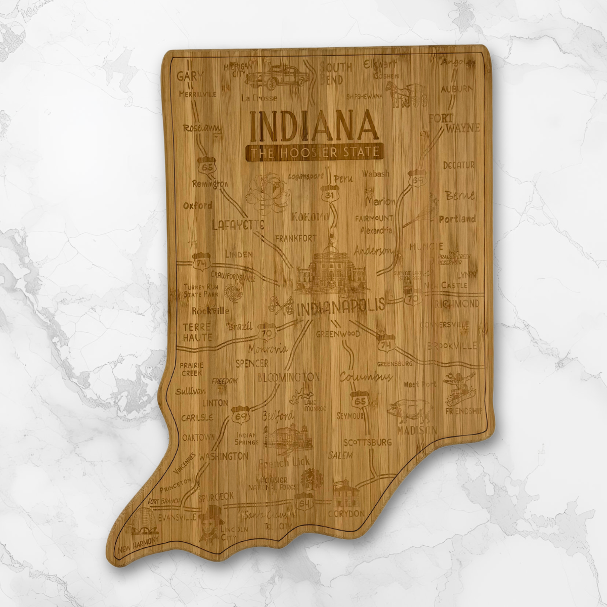 State Cutting Board, Wine, and Charcuterie Set (Central Coast)