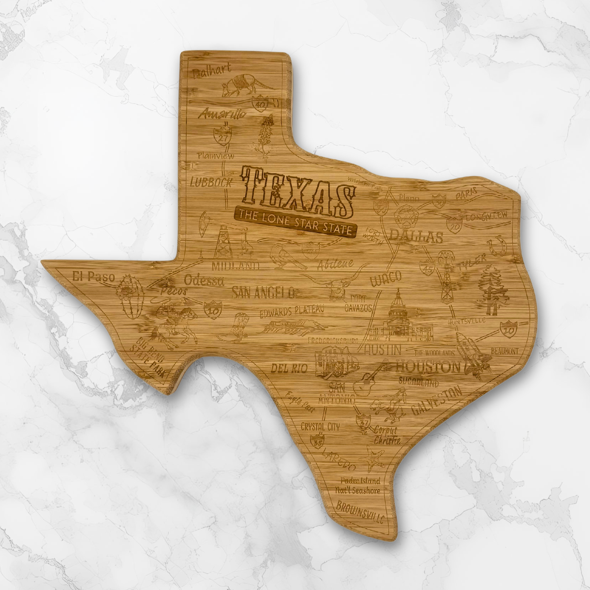 State Cutting Board, Wine, and Charcuterie Set (Central Coast)